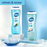 Dial Body Wash, Refresh & Renew Spring Water, 16 fl oz, Pack of 4