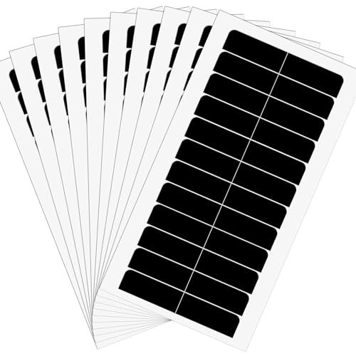 120 Pieces Hair Extension Tape Tabs, Double Sided Replacement Tape Adhesive for Hair Extensions Wigs Supplies (Black)