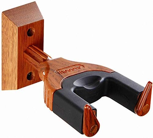 Ukulele Wall Mount Hanger, Auto Lock Ukulele Hanger, Hard Wood Base Ukulele Holder, For Ukulele/ Violin/ Banjo/ Mandolin Wall Mount Hook Stand