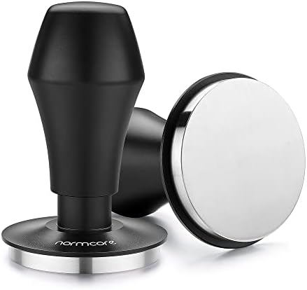 Normcore 53.3mm Coffee Tamper V4.1 with Click Sound Feedback, Spring Loaded Tamper With Stainless Steel Flat Base, Compatible with 54mm Breville Sage Espresso Machine Portafilter, Black