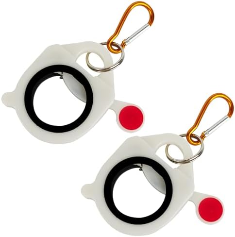 Zip Tie Holder Organizer Cable Tie Organizer Holder for Tool Belt Strong Efficient Solution for Electrician Zip Ties Holder Reusable Simple Safety Cable Tie Holder (White, 2 Pcs)