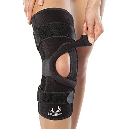 BioSkin Wraparound Patella Stabilizer Knee Brace for Patellofemoral Pain, Patella Tracking Disorders, Dislocation, and Subluxation, Left or Right Kneecap Tracking (XXL)