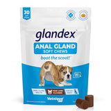 Glandex Anal Gland Soft Chew Treats with Pumpkin for Dogs Digestive Enzymes, Probiotics Fiber Supplement for Dogs Boot The Scoot (Pork Liver Chews, 30ct)