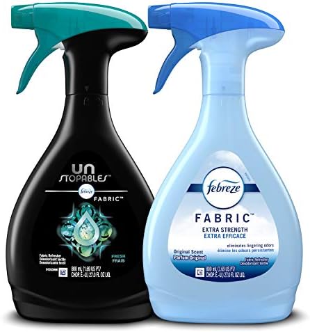 Febreze Fabric Refresher, Odor Eliminator Extra Strength + Unstopables, Fresh Scent, 2 Count