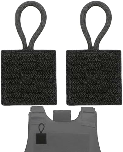 2 Pack Mic Clips for Law Enforcement, Black Radio Mic Holders, Mic Clips for Law Enforcement Vest, Essential Law Enforcement Accessories