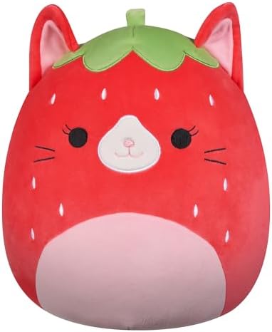 Squishmallows Original 12-Inch Olma Strawberry Cat - Official Jazwares Plush (Medium-Sized)