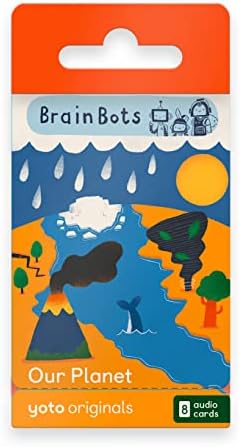 Yoto BrainBots: Our Planet – 8 Kids Audiobook Cards for Use with Player & Mini All-in-1 Audio Device, Educational Screen-Free Listening with Fun Stories for Learning & Interactive Quizzes, Ages 6+