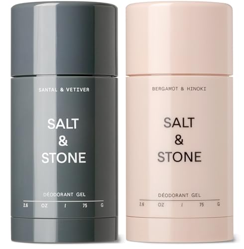 SALT & STONE Gel Deodorant for Women & Men | No Aluminum & No Baking Soda | Free From Parabens, Sulfates & Phthalates (2.6 oz)