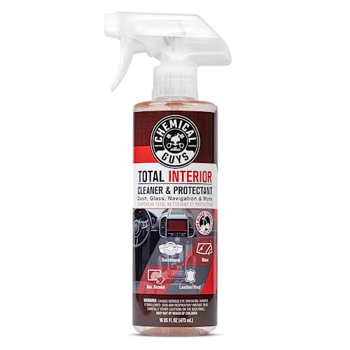 Chemical Guys SPI22516 Total Interior Cleaner & Protectant (Safe on Dash, Leather, Vinyl, Plastics, Trim, Glass, Fabric & More), 16 Fl Oz (Pack of 1) (Black Cherry Scent)