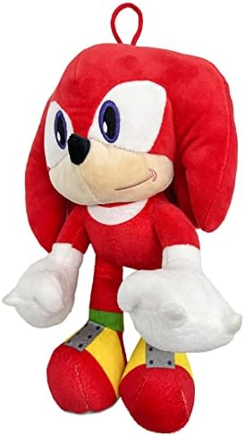 Sonic Plush Doll,The Hedgehog 2 The Movie Plush,Knuckles Sonic Plush Toy, Shadow Stuffed Animals Plush Pillow, Gift for Kids (Knuckles)