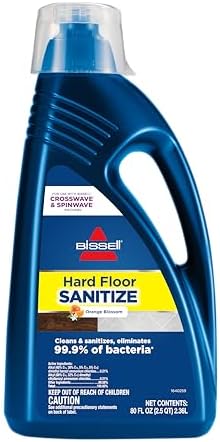 Bissell Hard Floor Sanitize Formula, 80 oz, 2504L, 80 Fl Oz