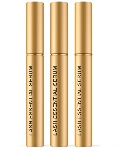 Eyelash Serum- Natural Comestic Eyelash Serum for Longer, Thicker Lashes & Brows, Boost Lash Serum Vegan & Cruelty-Free-Niacinamide, Centella Asiatica Leaf Extract(15 mL Gold)