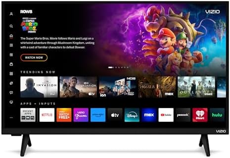 VIZIO 32-inch HD Smart TV 720p LED w/Alexa Compatibility, Google Cast Built-in, Bluetooth Headphone Capable (VHD32M-08, New)