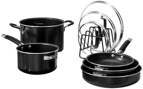 Cuisinart SmartNest Nonstick Aluminum 9-Piece Set (Black)