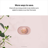 Google Nest Thermostat - Smart Thermostat for Home - Programmable Wifi Thermostat - Snow,1.07"D x 3.31"W x 3.31"H