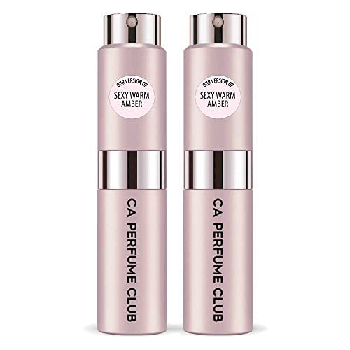 CA Perfume Impression of M. Kors Sexy Warm Amber For Women Replica Version Fragrance Dupes Concentrated Long Lasting Eau de Parfum Spray Refillable Atomizer Bottle 0.27 Fl Oz-X2