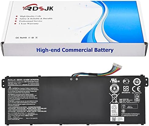AC14B8K AC14B3K Laptop Battery for Acer Aspire R3-131T R5-471T R5-571T R7-371T Chromebook CB3-111 CB3-511 CB3-531 CB5-571 Swift 3 SF314-51 SF314-52 Nitro 5 AN515-51 AN515-52 AN515-53 Series 15.2V 48Wh