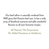 Natritional Wellness Original Beef Tallow, Grass-Fed, Grass-Finished (750ml)