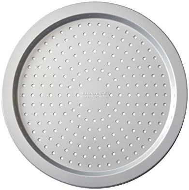 KitchenAid Nonstick Aluminized Steel Pizza Crisper, 14-Inch, Silver