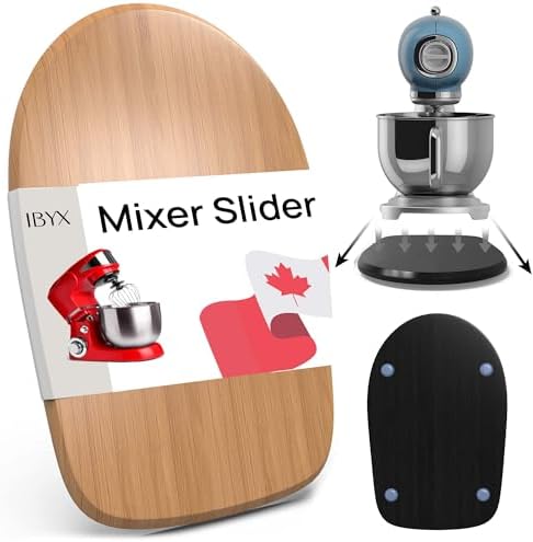 Ibyx Elegant Sliding Tray - Compatible with 4.5 Qt KitchenAid Stand Mixers and Other Heavy Appliances (Natural)