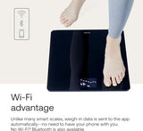 Withings Body - Digital Wi-Fi Smart Scale with Automatic Smartphone App Sync, BMI, Multi-User Friendly, with Pregnancy Tracker & Baby Mode