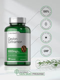 HORBAACH 2000mg Cinnamon Blood Sugar Support Herbal Supplement - 150 Capsules