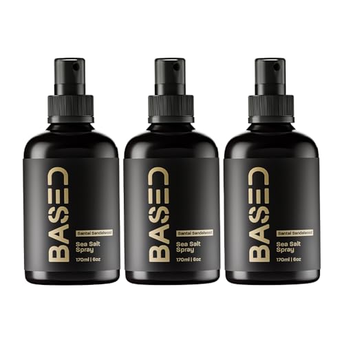 Sea Salt Spray, Natural Finish Sea Salt Spray for Hair, Volumizes & Texturizes, Infused with Kelp & Vitamin B5, Light & Non-Greasy, Paraben, Sulfate, Phthalate Free, 6 oz (Pack of 3)