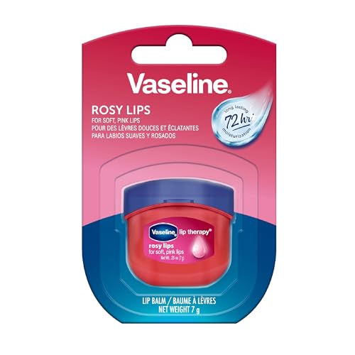 Vaseline Lip Therapy Tinted Lip Balm Mini, Rosy,0.25 Ounce (Pack of 8)