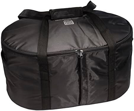 Hamilton Beach Portable Slow Cooker Travel Bag, Insulated Carrier Case for 4, 5, 6, 7 & 8 Quart Crock, Internal Mesh Net Holds Pot in Place, Compatible With Other Brands, Black (33002)