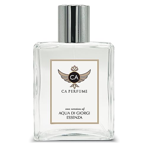CA Perfume Impression of Aqua Di Giorgi Essenza For Men Replica Fragrance Dupes Eau de Parfum Spray Bottle 3.4 Fl Oz/100ml-X1