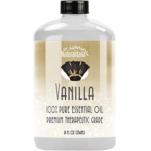 Best Vanilla Essential Oil (8oz Bulk Vanilla Oil) Aromatherapy Vanilla Essential Oil for Diffuser, Soap, Bath Bombs, Candles, and More!.