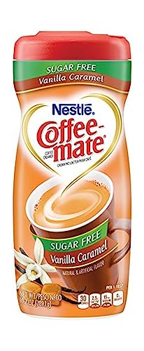 COFFEE-MATE Vanilla Caramel Sugar Free Powder Coffee Creamer 10.2 oz. Canister (Pack of 3)