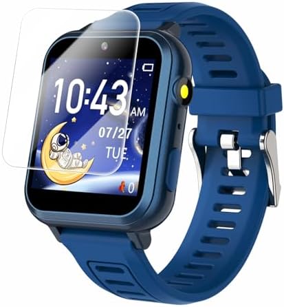 Smart Watch for Kids with 24 Puzzle Games, HD Touch Screen, Camera, Music Player, Pedometer, Alarm Clock, Calculator, Flashlight - 12/24hr Kids Watches Gift for 4-12 Year Old Boys
