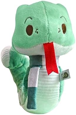 KIDS PREFERRED Harry Potter Slytherin Green Snake Plush Stuffed Animal with Embroidered Details and Green Stripped Scarf Hogwarts House Collectible for Babies, Toddlers, and Kids 6 Inches