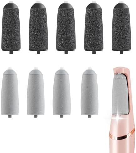 Pedicures Replacement Heads for Haootadiy Flawless Pedi, Eelectric Tool Foot File, Pedi Replacement Roller Head fit Finishing Touch Flawless Pedi