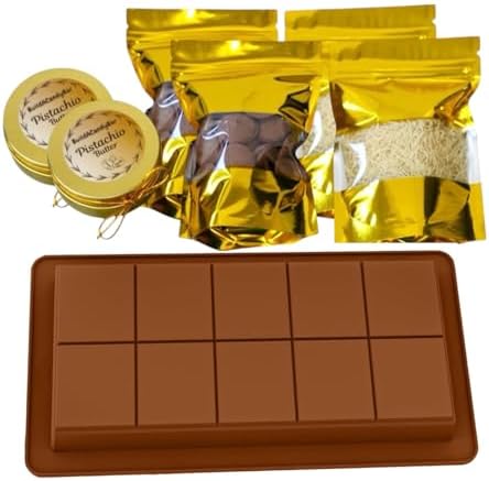 DIY JUMBO Dubai Pistachio Chocolate Bar Making Kit Pistachio Butter, Knafeh/Phyllo Dough, Chocolate Incuded Complete Set (Regular)