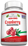 Pure Healthland Non GMO Cranberry Concentrate Supplement Pills for Urinary Tract Infection UTI. Equals 12600mg Cranberries. Triple Strength for Men and Women, Easy to Swallow Softgels 1 Bottle