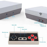 Wireless Retro Game Console, ANGFA Classic Mini Gaming Console, Built-in 620 Video Games with 2 Classic Wireless Controllers, AV Output 8-Bit Game System - Plug and Play, Nostalgia Gifts