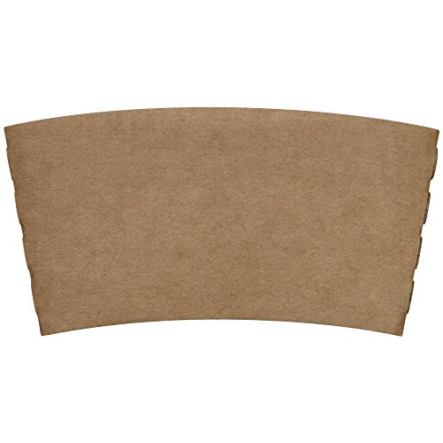 Karat C5300 (Kraft) Traditional Cup Sleeves for 10 oz. - 24 oz. Cups, Kraft (Pack of 1000)