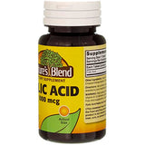 Nature`s Blend Folic Acid 1000mcg Tablets 100 Count (2 Pack)