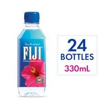 FIJI Natural Artesian Bottled Water 330mL / 11.15 Fl Ounce (Pack of 24) - 100% Natural Electrolytes - NEW