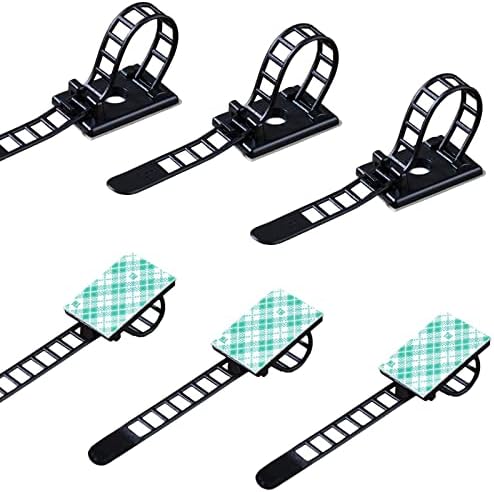 200 Pieces Cable Management Desk Wire Organizer Cable Ties Zip Ties Adhesive Cord Clips Cord Keeper Desk Wire Management