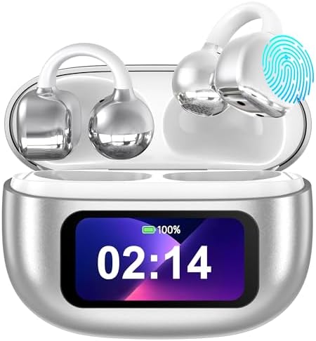 AI Language Translation Wireless Earbuds G08, 3-in-1 Translator Earbuds Real Time Ai Headphones 144-Languages Translation, 5.4 Bluetoth Long Battery Life, Fit iOS and Android (Silver)