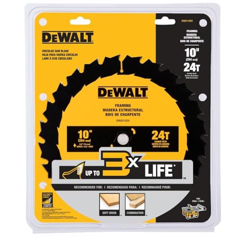 DEWALT 10 in. 24T General Purpose Saw Blade (DWA11024)
