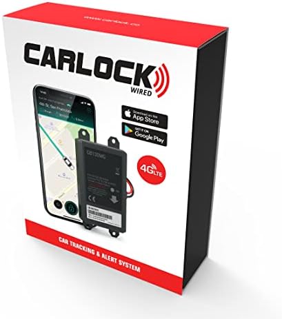 CARLOCK Wired Hidden GPS Car Tracker - 12-24v Battery, Anti Theft Car Device, 4G LTE, Instant Alerts, Easy Install, Multi-Network SIM, Real-Time Monitoring. Subscription Required