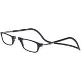 Clic Magnetic Reading Glasses, Computer Readers, Replaceable Lens, Original Long, (Black, 1.25 Magnification)