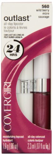 CoverGirl Outlast All Day Two Step Lipcolor, Wild Berry 560, 0.13 Ounce