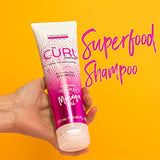 THE CURL COMPANY The Curl Company Supersize Sulphate-Free Shampoo (1 litre) - Be kind to your curls and scalp with this non-stripping, Sulphate-Free Shampoo, Infused with Moringa & Meadowfoam Seed oils 1000ml, Clear