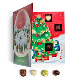 Godiva Chocolatier 2024 Deluxe Snowglobe Advent Calendar - Limited Edition 24-Piece Dark Milk Chocolate Assortment with Almonds, Caramel, and Mousse - Holiday Gift Box, Christmas Candy for Gift Basket