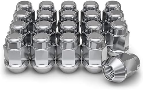 White Knight M12x1.50 Bulge Acorn Lug Nuts for Selective Aftermarket and Factory Wheels, Easy to Install, Durable Carbon Steel with Stylish Triple Layered Chrome Finish - 1707S-20AM (20 Pack)